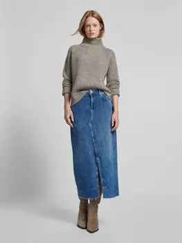 Юбка джинсовая с разрезом модель 'LINDY' Raffaello Rossi, синий