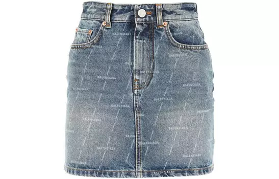 Юбка джинсовая женская Balenciaga, синий