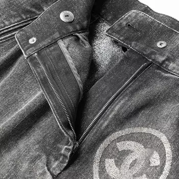 Юбка джинсовая женская Chanel, серый
