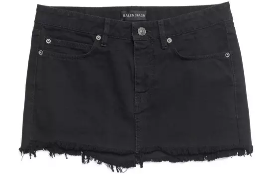 Юбка джинсовая женская черная Balenciaga