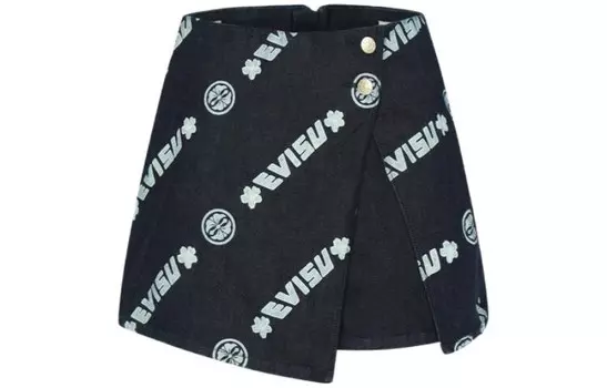 Юбка джинсовая женская джинсовая синяя Evisu