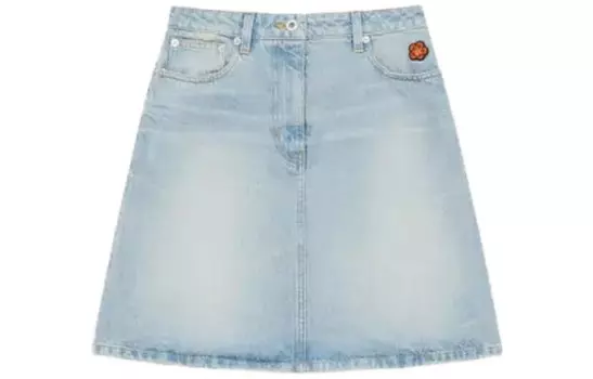 Юбка джинсовая женская Kenzo, светло-голубой