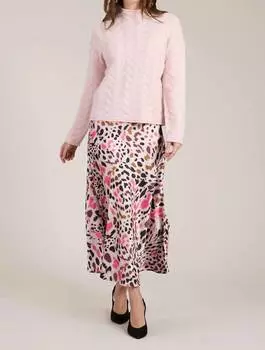 Юбка Edie Cheetah в розовом цвете Tyler Boe