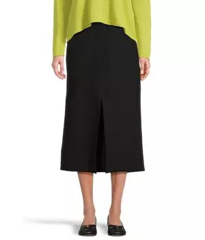Юбка Eileen Fisher Petite Skirt With Front Slit, черный