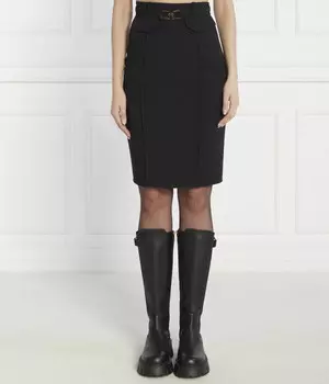 Юбка Elisabetta Franchi миди, черный