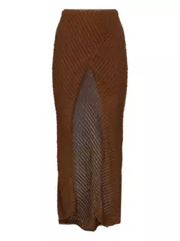 Юбка Eris в рубчик Charo Ruiz Ibiza, коричневый