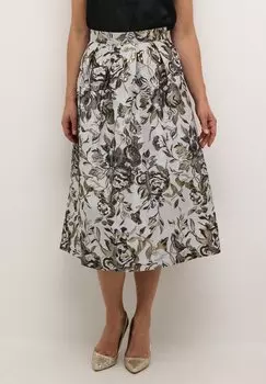 Юбка Фальда Cream, цветок серебристо-серый.