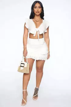 Юбка Fashion Nova 73149FN, белый