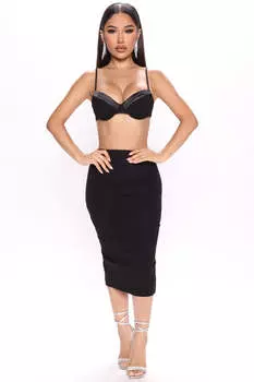 Юбка Fashion Nova 74641E, черный