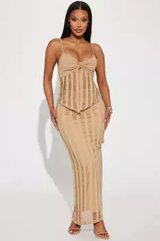 Юбка Fashion Nova 81278SK, мокко