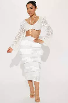 Юбка Fashion Nova BZ9514, белый