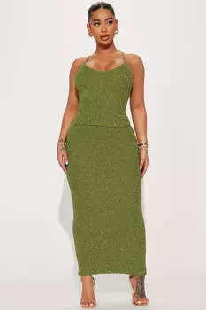 Юбка Fashion Nova C3835SETFN, зеленый