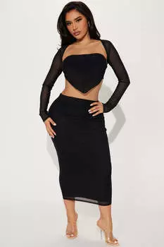 Юбка Fashion Nova FST65218TSA, черный