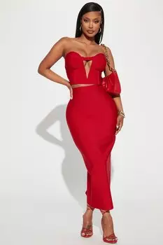 Юбка Fashion Nova GW22C1314, красный