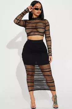 Юбка Fashion Nova KSD2562, черный