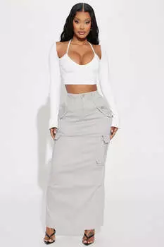 Юбка Fashion Nova LS40078BFN, серый