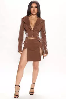 Юбка Fashion Nova MTS8390FN, коричневый