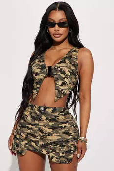 Юбка Fashion Nova MTS8982FN, оливковый