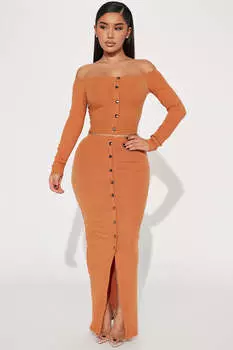 Юбка Fashion Nova NAF1337, ржавчина