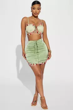 Юбка Fashion Nova OST2930F, зеленый
