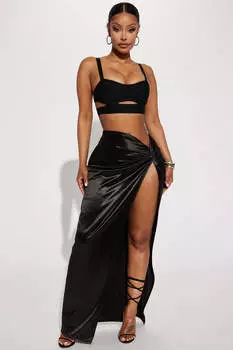 Юбка Fashion Nova S1437PD, черный