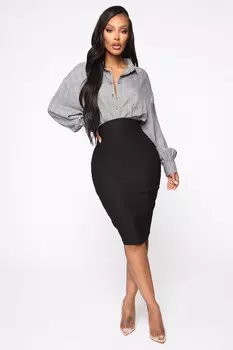 Юбка Fashion Nova S1696, черный