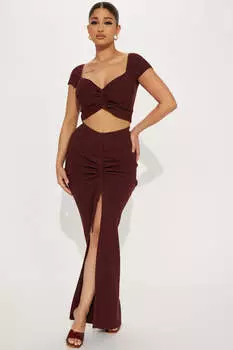 Юбка Fashion Nova SB2P090, коричневый