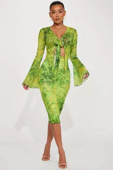 Юбка Fashion Nova TS1835, зеленый