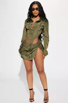 Юбка Fashion Nova TS40004C, оливковый