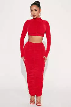 Юбка Fashion Nova TS8310, красный