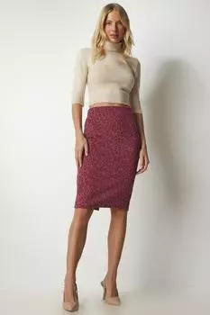 Юбка - Фиолетовый - Мини Happiness stanbul, фиолетовый