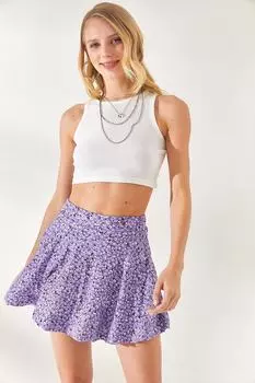 Юбка - Фиолетовый - Мини Olalook, фиолетовый