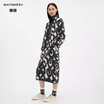 Юбка флисовая Uniqlo, черный