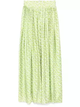 Юбка Flora со сборками Bambah, зеленый
