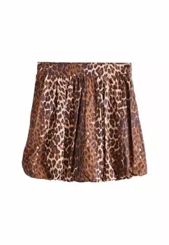 Юбка-фонарик TALL FIT - BUBBLE HEM Next, коричневый