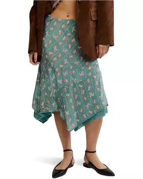 Юбка Free People Bali Sweet Escape Skirt, цвет Mineral Blue Combo