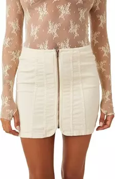 Юбка Free People Layla Cord Miniskirt, цвет Cheesecake