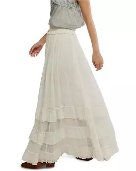 Юбка Free People One Brynn Maxi Skirt, белый