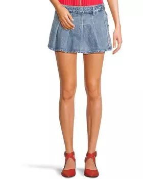 Юбка Free People Stephie Denim Skort, цвет Bella Blue