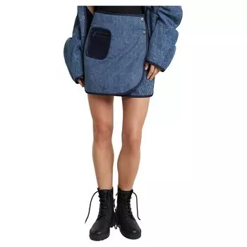 Юбка G-Star Quilted short, синий