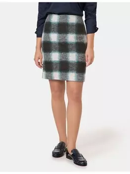 Юбка Gerry Weber Gewirke, цвет black/offwhite/petrol check