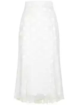 Юбка годе с логотипом DG DOLCE & GABBANA, белый