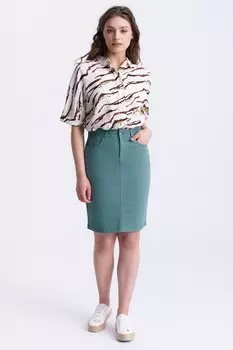 Юбка Greenpoint, темно-зеленый меланж