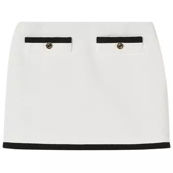 Юбка Gucci Tweed Skirt Off White, белый