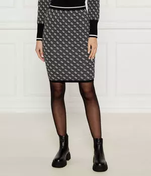 Юбка Guess Jeans Lise, черный / белый