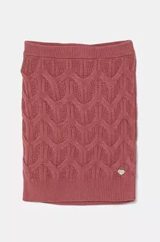 Юбка Guess с добавлением хлопка для девочек, розовый