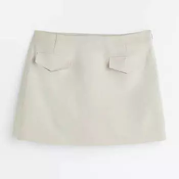 Юбка H&M Mini, светло-серый