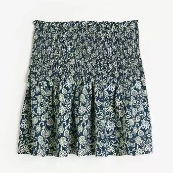 Юбка H&M Waist, темно-зеленый