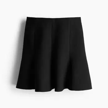 Юбка H&M Flared-Hem, черный