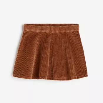 Юбка H&M Kids A-line, коричневый